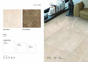 Carreaux de sol et de mur en porcelaine brillante 1200x1200, surface polie élégante - Product Image 3