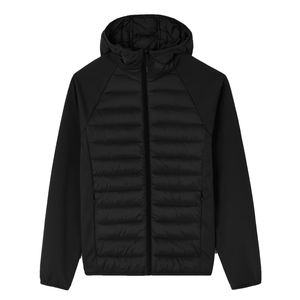 Chaqueta de plumón híbrida ligera para hombre, con capucha, acolchada, transpirable y personalizada para actividades al aire libre. - Product Image 2