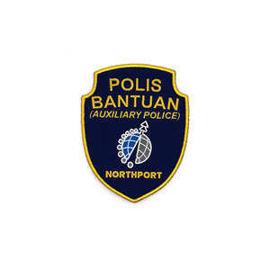 Etiquetas de ropa cortadas con láser con acabado de bordado personalizado de alta calidad, parches de forma Irregular, logotipo de nombre personalizado rentable - Product Image 1