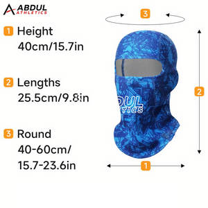 Masque de ski en tissu extensible, couvre-visage pour les sports d'hiver, la moto et l'entraînement en plein air - Product Image 4