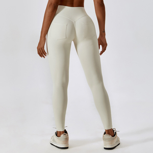 Leggings de Yoga de Cintura Alta para Mujer, Tejidos a Medida con Algodón/Fibra de Bambú, Control de Abdomen, Mallas de Entrenamiento para Fitness 2024 - Product Image 3