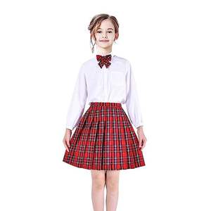 School Uniform Girls Wholesale Breathable Cotton Polyester School Dress Set Durable School Wear Supplier - Product Image 1