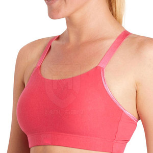 Sujetador deportivo de gimnasio para mujer, sujetador de Fitness ligero sin costuras para Yoga con logotipo frontal, sujetador acolchado transpirable - Product Image 4