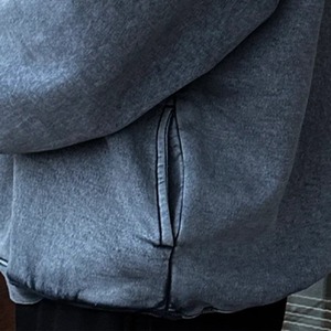 เสื้อมีฮู้ดผ้าฟลีซสำหรับผู้ชายใหม่, เสื้อฮู้ดแบบสวมหัวน้ำหนักมากผ้าฝ้าย100% กันหลุดขนาดพลัสไซส์ - Product Image 6