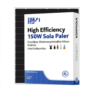 Panneau solaire haute efficacité 150W sans cadre en silicium polycristallin de qualité A PERC avec dos blanc pour usage domestique - Product Image 2
