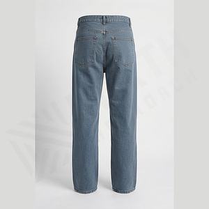 Fabricant de jeans en denim pour hommes sur mesure, coupe droite vintage, lavage rapide, haute qualité, streetwear, automne-hiver, personnalisé - Product Image 2