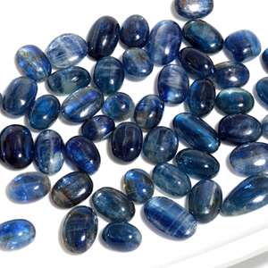 พลอยไคยาไนต์สีน้ำเงินธรรมชาติทรงรีแบบหลวม งานแฮนด์เมด แท้ สำหรับทำเครื่องประดับ พร้อมใบรับรองจากผู้เชี่ยวชาญด้านอัญมณี - Product Image 5