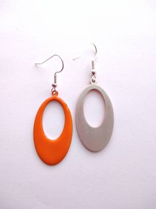 Nouvelles Boucles d'Oreilles Créoles Ovales Géométriques Élégantes en Résine Acrylique Colorée, Design Tendance, Bijoux Unisexe pour Fête et Mariage, pour Femme - Product Image 2