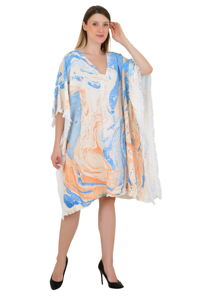 EE. UU. Ropa de playa Kaftans turcos Ropa de vacaciones Mujeres Kaftan Caftan Fiesta Encaje Bikini Playa Camiseta Tipo Cubrir Vestido de tamaño libre - Product Image 4