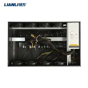 เคสคอมพิวเตอร์8 GPU ระยะห่าง70mm, เคส3070 GPU เงียบสำหรับแท่นขุดเจาะที่บ้าน