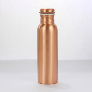 New Hot Selling Indian Handmade Pure Copper Simple & <b>Plain</b> Copper <b>Water</b> <b>Bottle</b> With Lid Clear Finished for Kitchenware & Home - Product Image 2