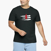 T-shirts pour hommes 100% coton imprimés, vêtements décontractés - Anti-boulochage et anti-rétrécissement