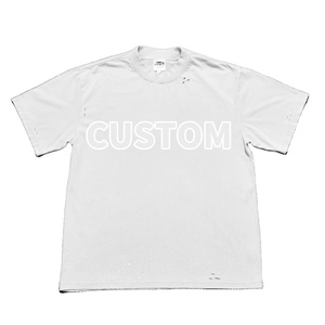 T-shirt en coton 100% de haute qualité, coupe ample, 275 g/m², 300 g/m², t-shirt décontracté pour homme, coupe ample, 100% coton, t-shirt uni, t-shirt personnalisé - Product Image 1