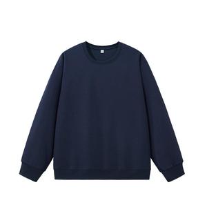 Nouveau sweat-shirt unisexe 320g à col uni, coupe ample, manches longues, décontracté, 100% coton tricoté, doublé, lavé, hiver - Product Image 2