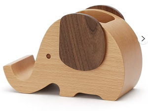 Portalápices de madera para escritorio, mesa de oficina elegante, soporte para taza de lápiz, bonito organizador de escritorio de madera para pinceles de maquillaje - Product Image 2