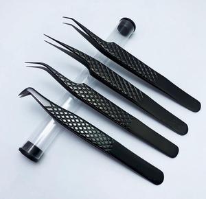 Pince à cils professionnelle à bas prix Top haute qualité outils de beauté pince à cils meilleure prise pince à cils couleur beige - Product Image 2