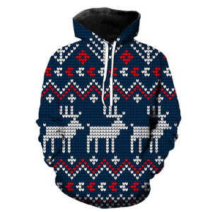 Jersey de invierno con logotipo personalizado, sudaderas con capucha térmicas para otoño e invierno, sudadera para hombres y mujeres con técnicas bordadas para Navidad - Product Image 3