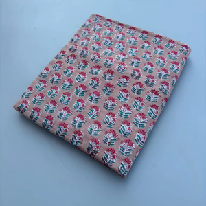 Nouveau tissu de Voile de coton naturel imprimé floral pour la robe des filles faisant le bloc de main Sanganer imprimé doux et pour la course - Product Image 1