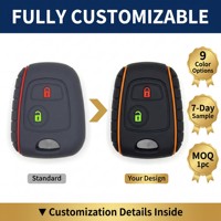 Funda Protectora de Silicona Suave para Llaves de Coche IKCO Peugeot 206 207 307 308 Citroen Pars C2 C3 C4, Antideslizante, Acanalada, Antigolpes
