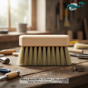 แปรงขัดเงา IBFH D.27mm K180 ขนแปรงลวด 2.8 มม. ความยาว 70 มม.-LESSMANN - Product Image 3