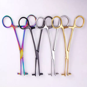 Professional Stainless Steel Body <b>Piercing</b> Forceps Rainbow Finish for Nose Septum Tragus <b>Ear</b> <b>Piercing</b> - Product Image 5