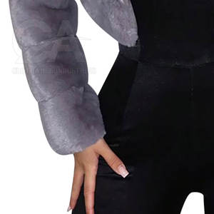 Veste en fausse fourrure courte tendance pour femmes Veste en fausse fourrure courte pour femmes Vêtement de rue décontracté Manteau d'hiver - Product Image 6