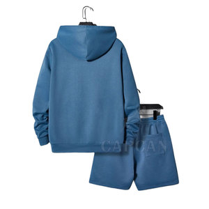 Conjuntos de Sudaderas Casuales para Hombre, Térmicas, 100% Algodón, Diseño Sólido, Impresión de Logotipo Personalizado, Color Liso al por Mayor para Invierno - Product Image 2