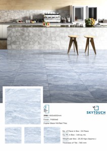 Azulejos de Porcelana Vitrificada Pulida con Aspecto de Mármol, Gris Elegante, Súper Brillante, 6000 x 1200 mm - Product Image 4