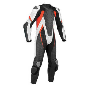 Venta caliente Material de cuero de alta calidad Mejor diseño Peso ligero Trajes de moto de cuero genuino - Product Image 3