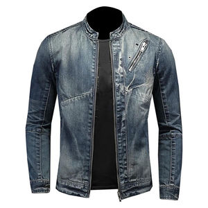 Último diseño elegante chaqueta de mezclilla de los hombres de moda 100% algodón de alta calidad precio al por mayor chaquetas de mezclilla - Product Image 5