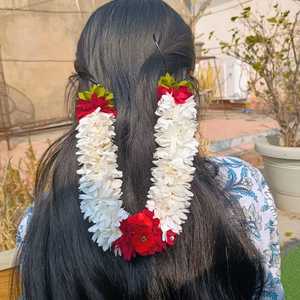 Tela tradicional del sur de la India Gajra para Bharatanatyam Kuchipudi Boda nupcial Haldi accesorio para Ramadán Navidad - Product Image 5