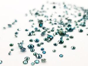 เพชรขนาด1.05Ct เพชรสีฟ้าธรรมชาติสุกใสขนาด1.5-2มม. สีแฟนซีสีฟ้าใสเพชรหลวมอินเดียสำหรับทำเครื่องประดับ - Product Image 6