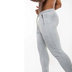 Pantalon de jogging droit en toile de coton élégant pour homme, léger, respirant, séchage rapide, logo personnalisé, taille mi-haute, décontracté, pour l'entraînement - Product Image 2