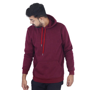 Precio razonable Sudaderas con capucha de invierno para hombres Patrón sólido 100% algodón Logotipo personalizado Diseño Su propio estilo Servicios OEM - Product Image 6