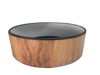 Bain à remous gonflable extérieur de grande taille en bois grainé de haute qualité 2m 4m 6m pour l'équipe