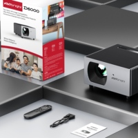 NOUVEAU projecteur LED LCD VIVIBRIGHT D6000, compatible 4K, Android 14, haute luminosité, portable, pour l'école, l'éducation, la salle de classe, l'enseignement