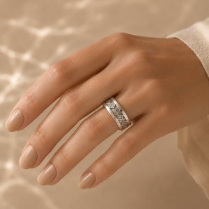Marquise Cut Rhodium Plated Vintage CZ <b>Statement</b> <b>Ring</b> - Product Image 2