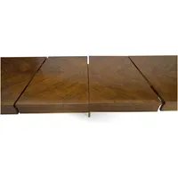 Table à manger extensible en noyer Toulouse, style transitionnel, pour cuisine et salle à manger