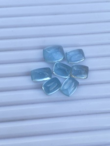 19.79 carats naturel aigue-marine longue forme de coussin Cabochon bleu couleur cristal pierre précieuse pour la fabrication de bijoux pour collier - Product Image 6