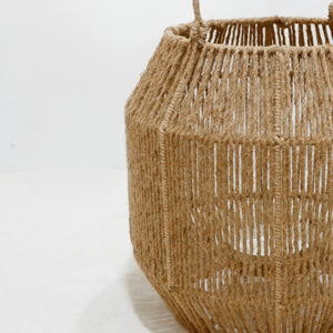 Eco-Friendly Handmade Seagrass <b>Rattan</b> <b>Lantern</b> Frame, Decorative Rustic Outdoor Hanging For Home Decor - Product Image 3