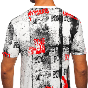 Camiseta personalizada de mezcla de algodón y poliéster con estampado de sublimación para hombre, nueva moda, ropa informal, camisetas para hombre, servicio OEM - Product Image 4