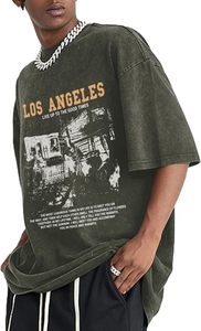 T-shirt décontracté 100% coton de haute qualité nouveauté t-shirt en coton lavé pour hommes en gros - Product Image 2