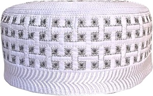 Kufi – casquette de crâne unisexe pour homme et femme, chapeau de créateur solide avec broderie à la main, bonnet tricoté, couvre-chef d'été - Product Image 2