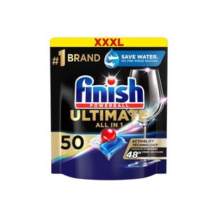 Pastillas para Lavavajillas Finish Ultimate Plus Powerball Todo en 1, Paquete de 50 (Alta Calidad) - Product Image 2