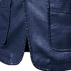 Blazers de Cuero Casuales de Invierno para Hombre, Estilo Urbano, Cierre de un Botón, Personalizables, Tallas Grandes, Transpirables, Alta Calidad, Nuevo Estilo, Última Moda - Product Image 6