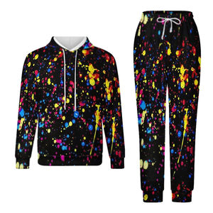 Sublimation personnalisée Survêtement à sublimation en polyester bon marché Survêtement décontracté avec longue fermeture éclair Survêtements de course survêtements personnalisés - Product Image 1