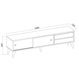 Muebles de madera para televisor Lcd, mueble moderno de madera Mdf, blanco, venta al por mayor, nuevo diseño, barato, 022 - Product Image 5