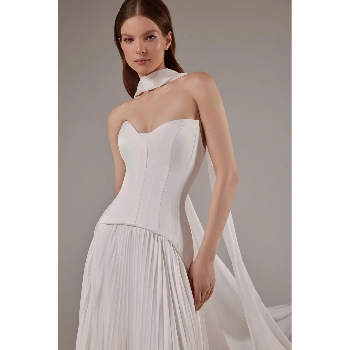 Ivory Satin Corset Wedding Dress - Elegant & Stylish Ivory Satin Corset Wedding Dress - Elegant & Stylish