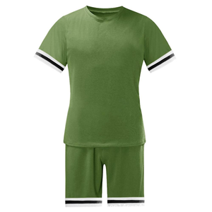 Conjunto de camisa y pantalones cortos de alto rango para hombre Diseño inusual y llamativo para la moda de verano - Product Image 3