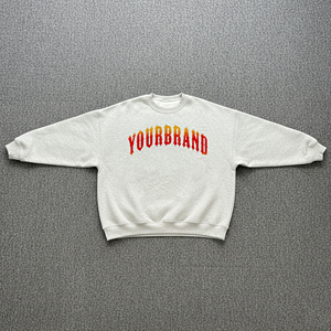 Sudadera de Invierno de Color Sólido para Hombre, Venta Caliente OEM/ODM, Sudadera con Cuello Redondo y Logotipo Bordado Personalizado - Product Image 1